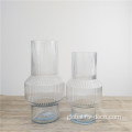 Ribbed Glass Vase Clear Ripple Glass Vase Tall Clear Ribbed Glass Supplier